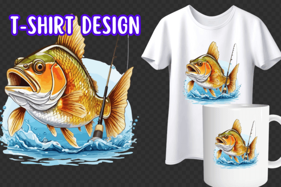Casting a Line into Creative Waters: The Art of Fishing Design for T-shirts
