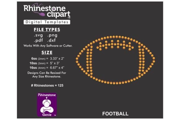 Game Day Glitter: Mastering Rhinestone Football Templates
