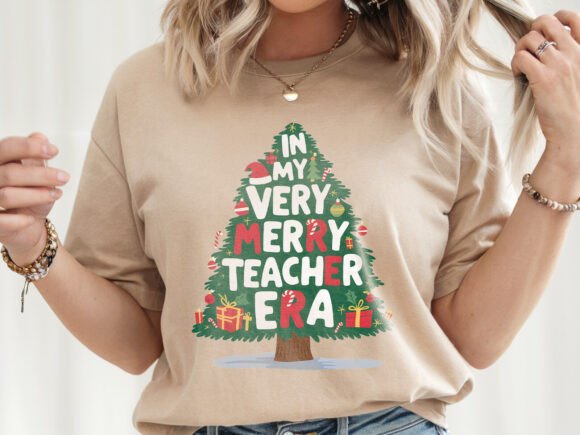 Teacher Era Christmas PNG Design: Festive Creativity for Your Projects