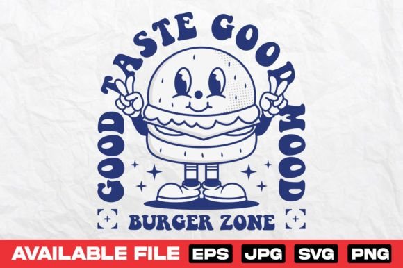 The Ultimate Cartoon Burger Mascot: Vintage Charm for Modern Brands